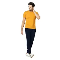 FLYNOFF Blue Solid 4Way Lycra Tailored Fit Ankle Length Men's Track Pant-(FNF0161-BLU-30)-thumb1