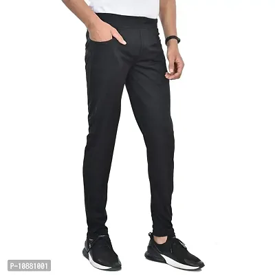 FLYNOFF Solid 4Way Lycra Tailored Fit Ankle Length Men's Pant-thumb2