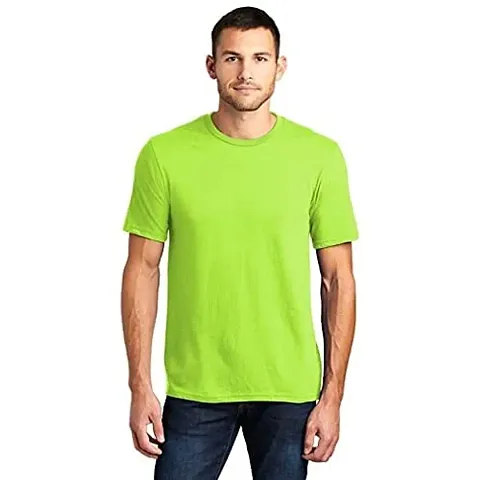 FLYNOFF Solid Round Neck Slim Fit Half Sleeve Men's T-Shirt