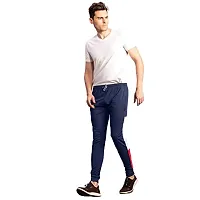 FLYNOFF Solid 4Way Lycra Tailored Fit Ankle Length Men's Track Pant-thumb1