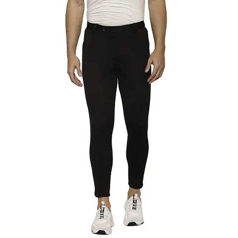 Stylish Polyester Blend Casual Trousers 