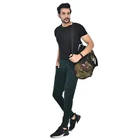FLYNOFF Olive Solid 4Way Lycra Tailored Fit Ankle Length Men's Pant-(FNF0166-GRN-30)-thumb1