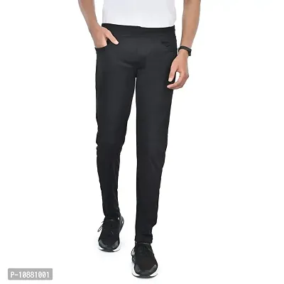 FLYNOFF Solid 4Way Lycra Tailored Fit Ankle Length Men's Pant-thumb0