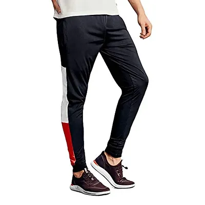 FLYNOFF Solid 4Way Lycra Tailored Fit Ankle Length Men's Track Pant
