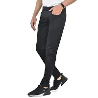 FLYNOFF Solid 4Way Lycra Tailored Fit Ankle Length Men's Pant-thumb4