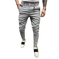 FLYNOFF Men's Slim Fit Track Pants(FLY130-LGR-M_Silver_Medium)-thumb2