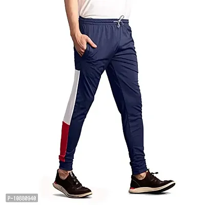 FLYNOFF Solid 4Way Lycra Tailored Fit Ankle Length Men's Track Pant-thumb0