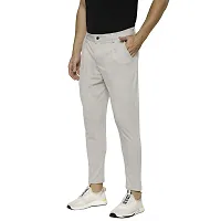 Flynoff Men's Slim Fit Polyester Blend Pant (FNF0117-SLV-M_Silver_30)-thumb2