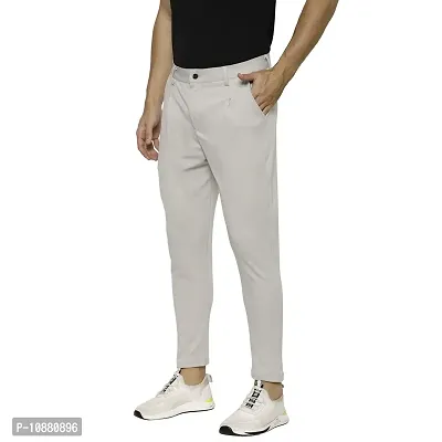 Flynoff Men's Slim Fit Polyester Blend Pant (FNF0117-SLV-M_Silver_30)-thumb3