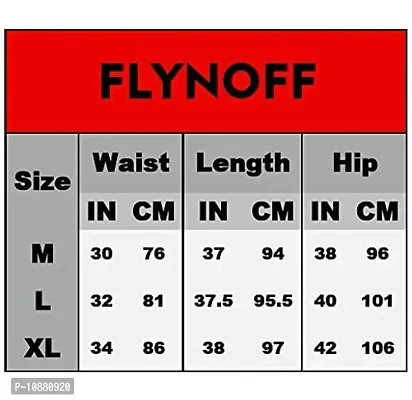 FLYNOFF Black Solid 4Way Lycra Tailored Fit Ankle Length Men's Track Pant-(DAC005-BLK-M)-thumb4