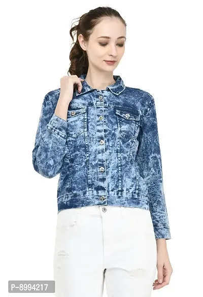 Fashion Hub women blue Denim jacket-thumb4