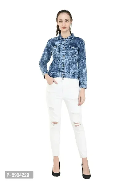 Fashion Hub women blue Denim jacket-thumb0