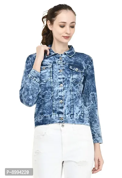 Fashion Hub women blue Denim jacket-thumb4