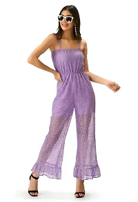 Teekhi Girl Trendy Fashionable Women jumpsuit (large, lavender)-thumb3