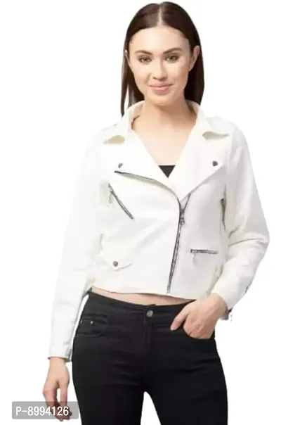 Teekhi girl Fashion Hub Women Winter Jackets (Small) White-thumb0