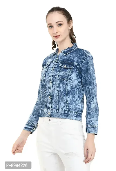 Fashion Hub women blue Denim jacket-thumb5
