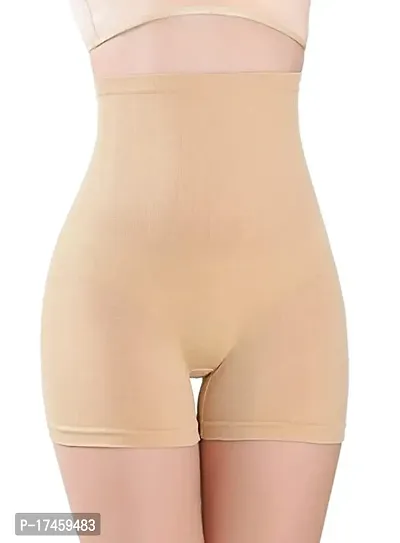 Womenrsquo;s Cotton Lycra Tummy Control 4-in-1 Blended High Waist Tummy  Thigh Shapewear