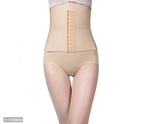 Womenrsquo;s Cotton Lycra Tummy Control 4-in-1 Blended High Waist Tummy  Thigh belt  Shapewear