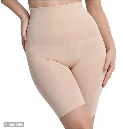 Womenrsquo;s Cotton Lycra Tummy Control 4-in-1 Blended High Waist Tummy  Thigh Shapewear