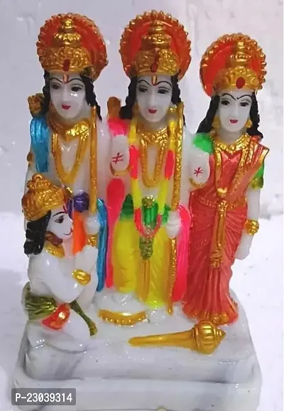 Marble Dust Lord Ram Darbar Statue Sita And Hanuman Idol