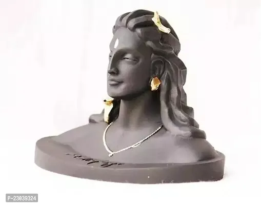 Black Adiyogi Shiva Mahadev Murti For Car Dashboard