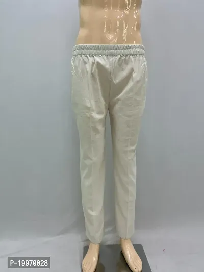 Men's Khadi Cotton Pyjama (Off White S)-thumb0