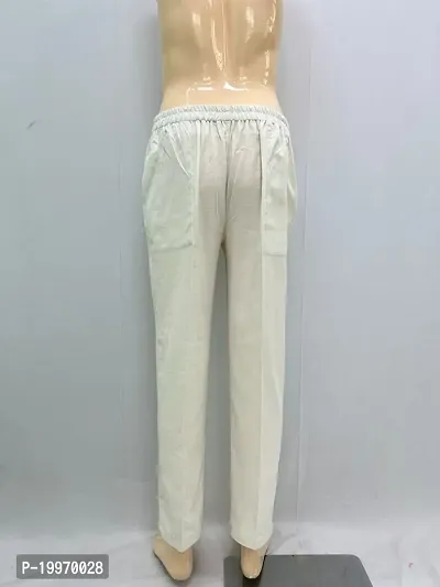 Men's Khadi Cotton Pyjama (Off White S)-thumb3