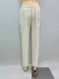 Men's Khadi Cotton Pyjama (Off White -L)-thumb1