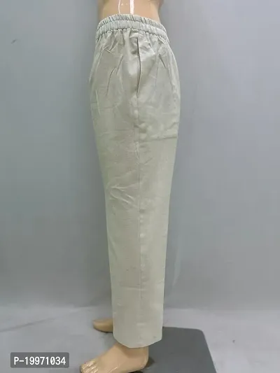 Men's Khadi Cotton Pyjama (Off White -L)-thumb3