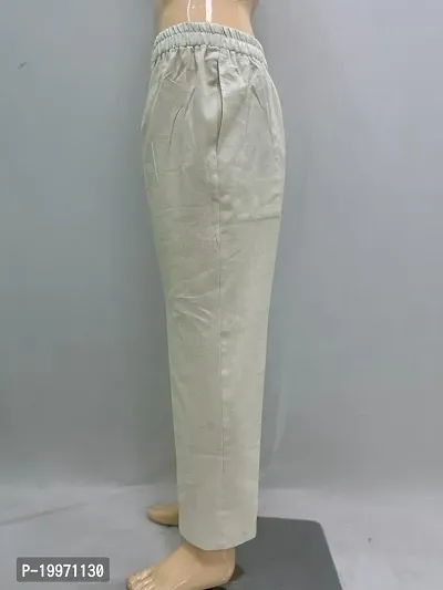 Men's Khadi Cotton Pyjama  (Off white -XXL)-thumb3