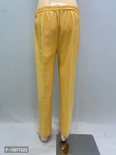 Men's Khadi Cotton Pyjama (Yellow -XL)-thumb3