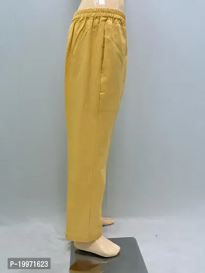 Men's Khadi Cotton Pyjama (Yellow -XL)-thumb2