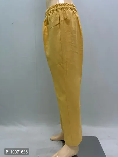 Men's Khadi Cotton Pyjama (Yellow -XL)-thumb4
