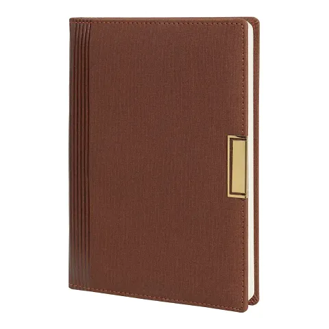 CuckooDiaries Executive and Corporate Notebook Pack of 1 A5 Notebook Single Ruled 192 Pages, Brown