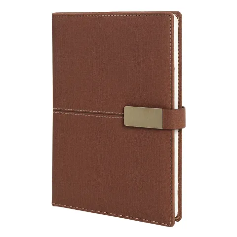 CuckooDiaries Executive and Corporate Notebook Pack of 1 A5 Notebook Single Ruled 192 Pages, Brown