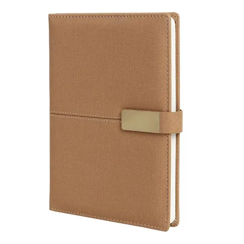 CuckooDiaries Executive and Corporate Notebook Pack of 1 A5 Notebook Single Ruled 192 Pages, Beige