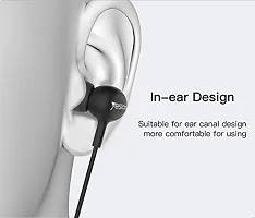 Stereo Headphone YH-13 Premium Earphone in Ear Wired Earphones with Mic - Black-thumb2