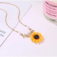 AURUM JEWELS Stylish Choker Style Necklace | Neckpiece for Women and Girls Fancy Moon Star Sunflower Heart Necklaces For Ladies Choker Pendant Elegant Gifts (DESIGN 40G)-thumb4