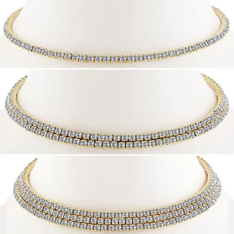 Trendy Diamond Studded Party Wear Necklaces Combo