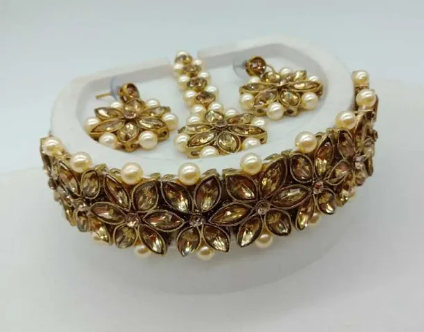 Partywear Designer Kundan Choker Set