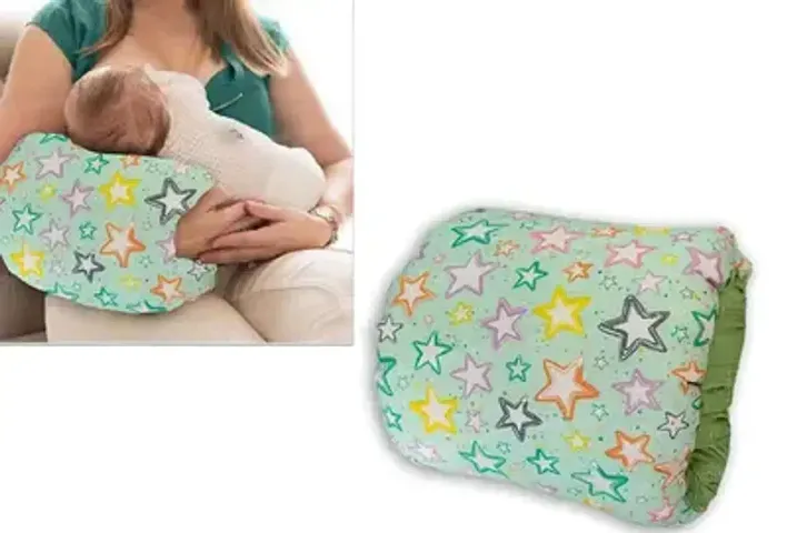 Home Cradle Arm Pillow Supersoft Fur Head Support Pillow and Nursing Pillow Cozy