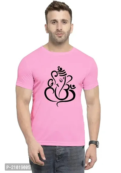 UneeQ Stylish Om Ganesh Printed Tshirt  Round Neck Unisex Polyester | Lycra T-shirt for Men And Women