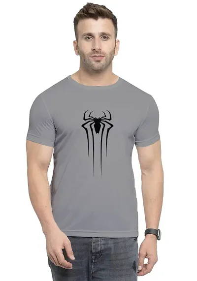 Elegant Spider Man Printed Round Neck T-shirt for Men And Women