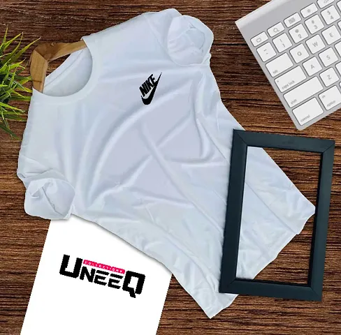 UneeQ Stylish T-shirt Round Neck Unisex | Lycra T-shirt for Men And Women