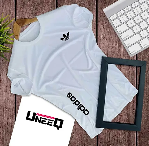 Stylish Polyester Printed Round Neck Unisex T-Shirt