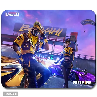 Overlays Free Fire Gaming Mouse Pad for Laptop, Notebook, Gaming Computer | Anti-Skid Base Gaming Mousepad