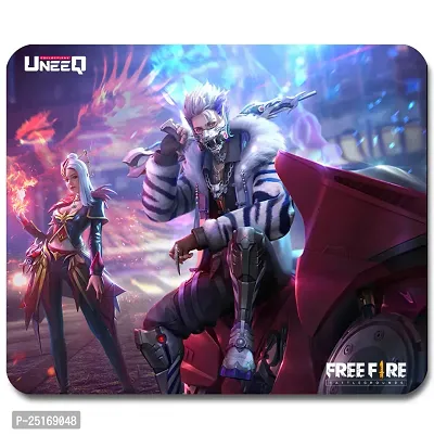 Overlays Free Fire Gaming Mouse Pad for Laptop, Notebook, Gaming Computer | Anti-Skid Base Gaming Mousepad-thumb0