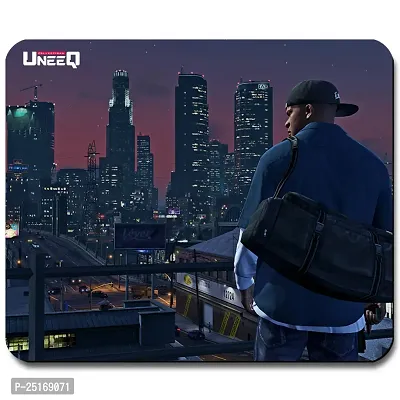 Overlays GTA 5 Gaming Mouse Pad for Laptop, Notebook, Gaming Computer | Anti-Skid Base Gaming Mousepad-thumb0