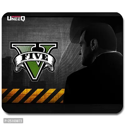 Overlays GTA 5 Gaming Mouse Pad for Laptop, Notebook, Gaming Computer | Anti-Skid Base Gaming Mousepad-thumb0