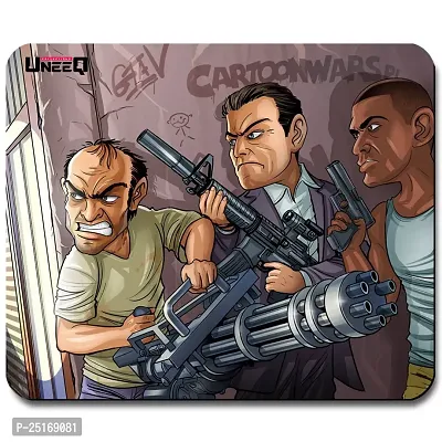 Overlays GTA 5 Gaming Mouse Pad for Laptop, Notebook, Gaming Computer | Anti-Skid Base Gaming Mousepad